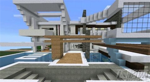 我的世界现代别墅建造过程详解 (12)