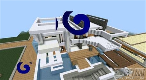 我的世界现代别墅建造过程详解 (16)