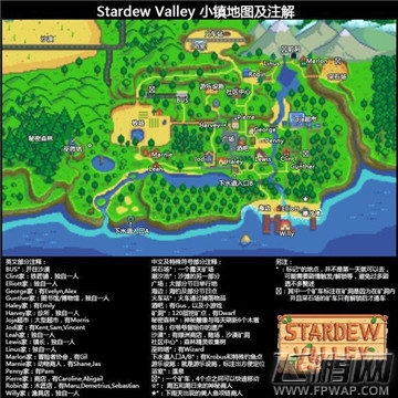 《星露谷物语》小镇地图中文注解 (1)