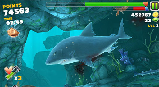 饥饿的鲨鱼进化北极场景红色柱子解析