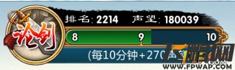 武侠Q传论剑排名