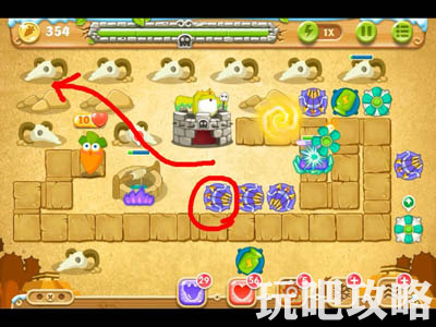 保卫萝卜2第七十五关攻略