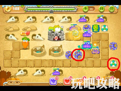 保卫萝卜2第七十五关攻略