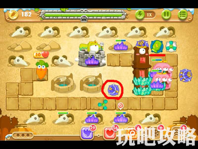 保卫萝卜2第七十五关攻略