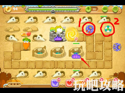 保卫萝卜2第七十五关攻略