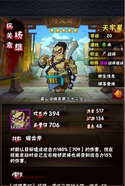 全民水浒杨雄