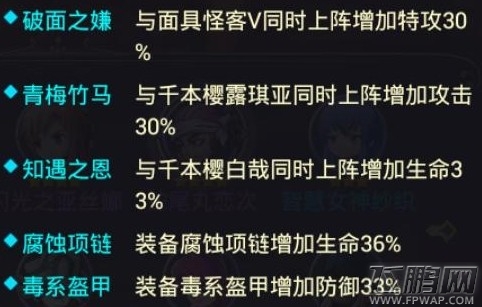 混沌之理恋次属性技能羁绊攻略 