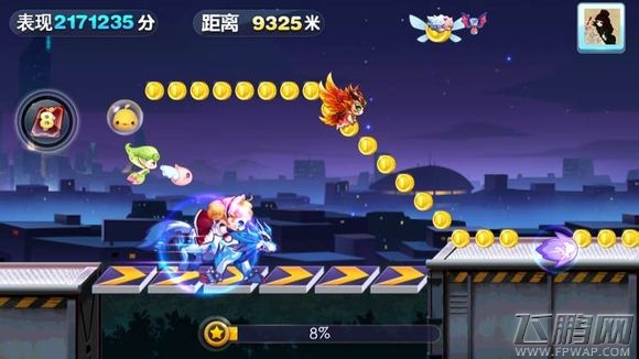 天天酷跑冰锋狼王裸跑 萝莉平民测试实力 (6)