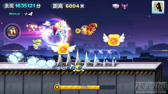 天天酷跑冰锋狼王裸跑 萝莉平民测试实力 (3)