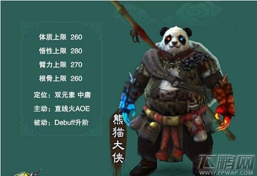 三剑豪侠客熊猫大侠详解   新手必备侠客 (1)