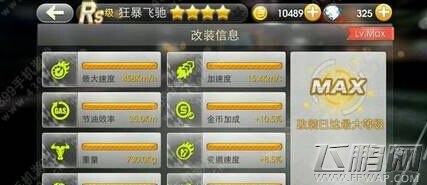 天天飞车狂暴飞驰RS属性详解 (1)