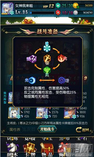 冰火战姬属性相克规则是怎样的 卡牌属性相克表及规则分析 (1)