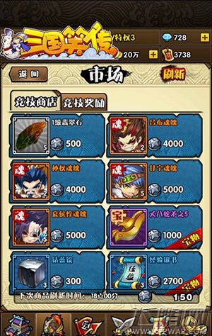 三国笑传每日必刷之竞技场完全解析攻略 (1)