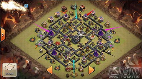 部落冲突coc9本阵型3星破解战术详细介绍 (1)
