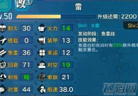 战舰少女雷改好不好 雷改技能属性介绍 (2)