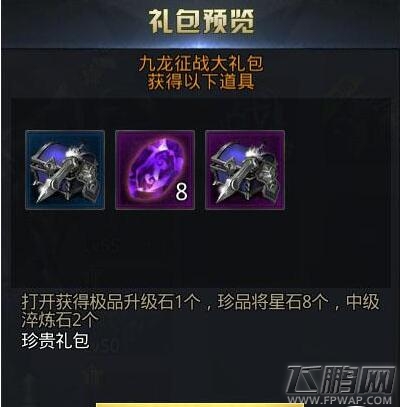 九龙战九龙征战礼包是什么 九龙征战礼包内容介绍 (2)