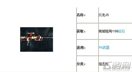 全民枪王狙击枪炎龙JS好不好 炎龙JS属性详细介绍 (1)