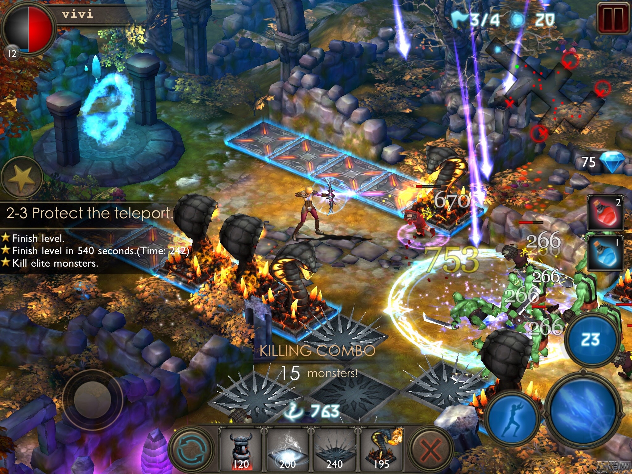 Heroes Never Die战斗界面介绍  (2)