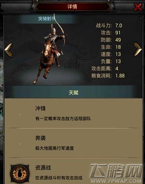 列王的纷争突骑射手怎么 突骑射手属性解析 (1)