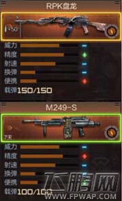 穿越火线枪战王者RPK盘龙和M249-S哪个好 枪械对比分析 (1)