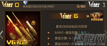 穿越火线枪战王者VIP特权详细介绍 CF手游VIP6送全套黄金武器 (6)