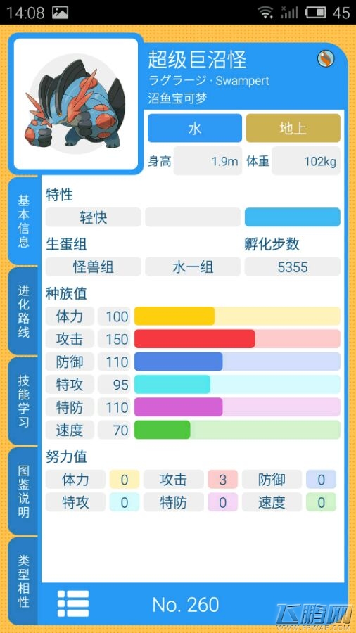 口袋妖怪复刻新出mega宠属性图一览  (1)