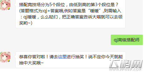 奇迹暖暖2月4日每日一题答案抢先看  (1)