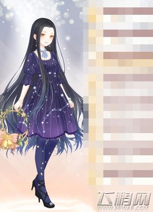 奇迹暖暖你是暗夜里唯一的星人气搭配分享 (4)