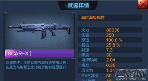 全民突击SCARx属性介绍 SCARx怎么得 (1)
