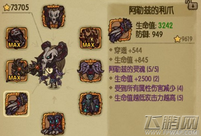 贪婪洞窟阿勒兹的利爪属性一览 (1)