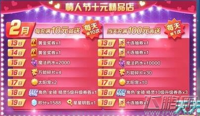 天天酷跑甜蜜情人节来袭  十元精品店开启 (1)