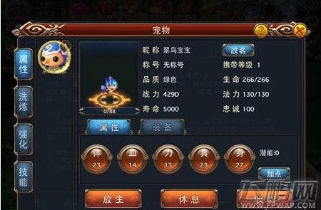 大话来了宠物系统介绍 (1)
