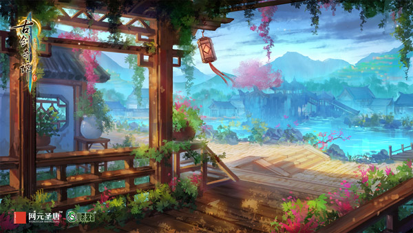 花下重门 《古剑奇谭三》城镇场景鄢陵曝光 (2) 花下重门 《古剑奇谭三》城镇场景鄢陵曝光 (2)