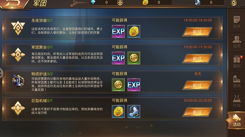 《文明曙光》军团系统介绍