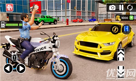 警察驾驶摩托车（Police MotorBike Race Simulator 3D）