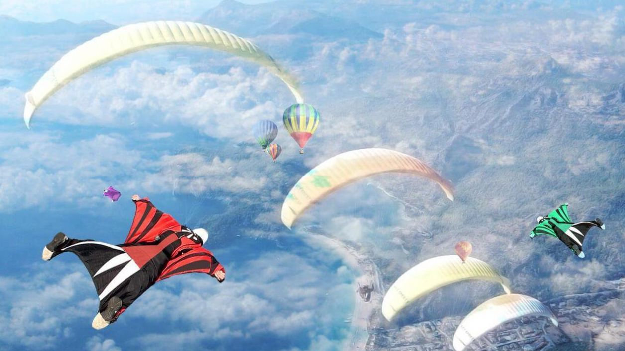 翼装喷气式飞行比赛(Wingsuit Jet Flying Race)