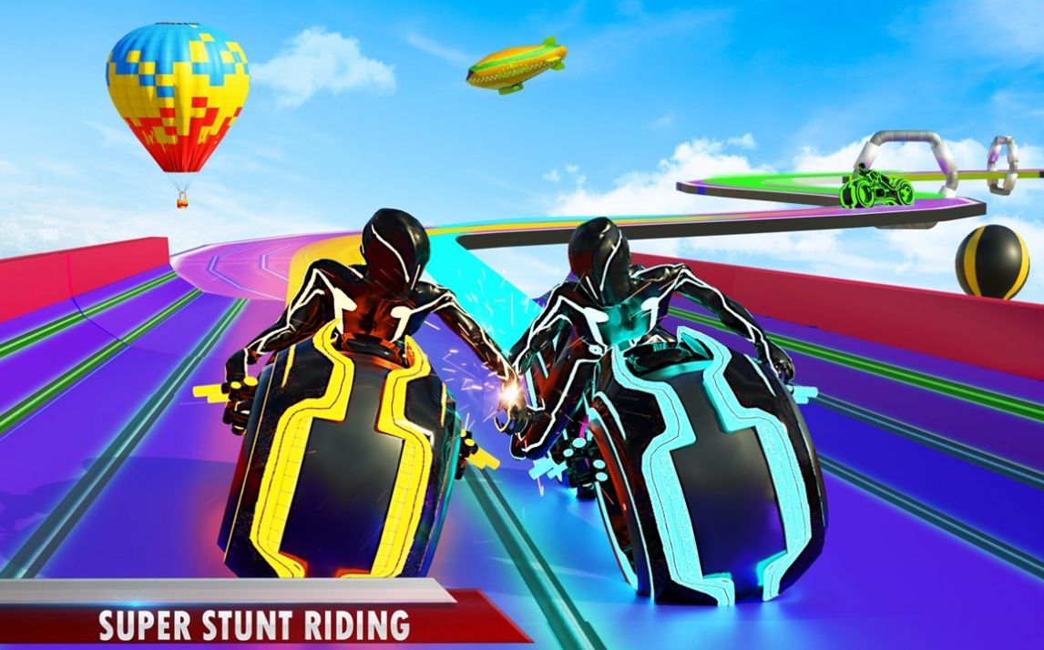 超级坡道摩托车(Light Bike Stunt)