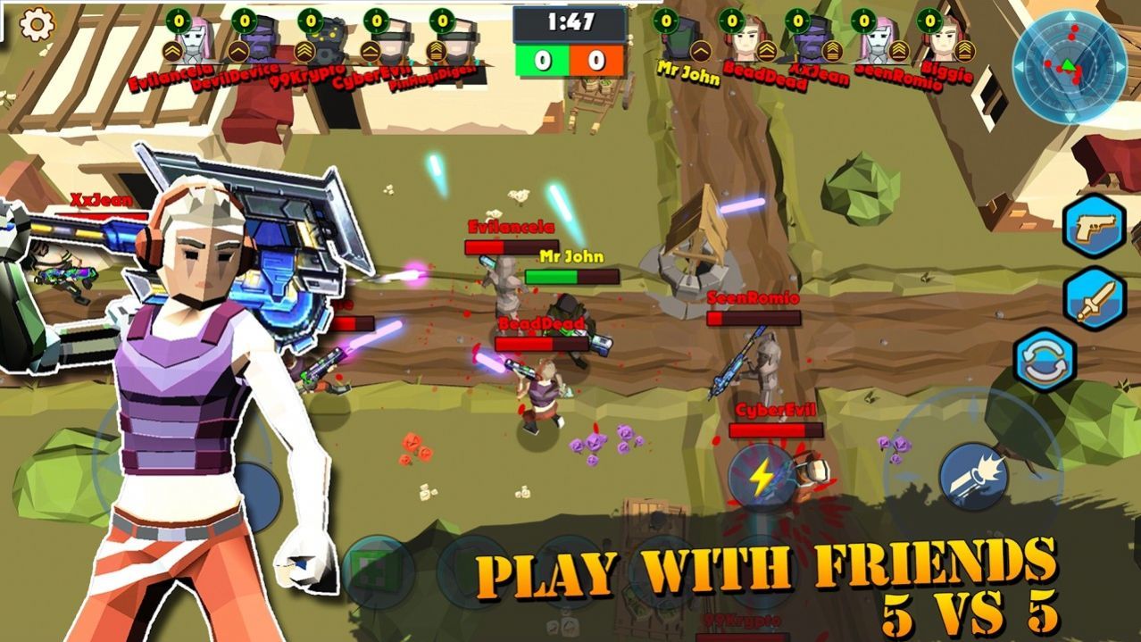 英雄冲突PVP和僵尸游戏(Heroes Clash)