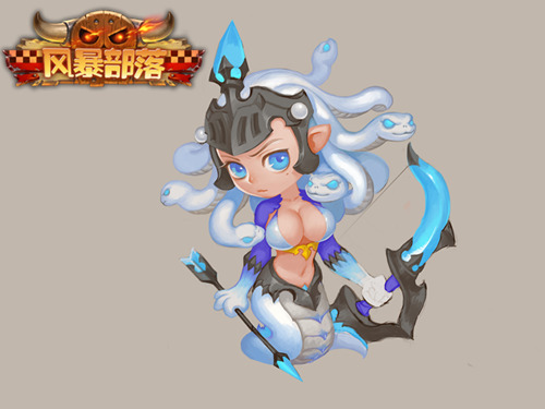 维秘天使般的少女《风暴部落》前排一姐美杜莎 (1)