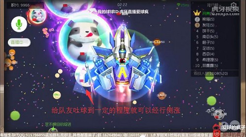 球球大作战技术进阶图解 虎牙直播疯子手术刀级操作 (2)