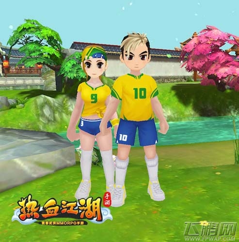 球神附体《热血江湖手游》世界杯队服时装上线 (4)