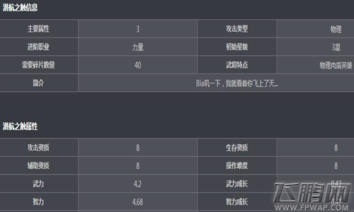 兽血再燃手游潜航之触英雄资质及属性一览 (4)