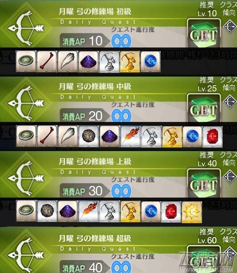 命运冠位指定试炼素材表 FGO各修炼场素材掉落大全 (3)