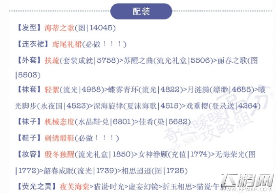 奇迹暖暖18-2公主级厄里斯之吻高分搭配方案推荐 (1)