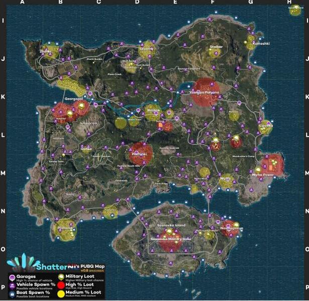 绝地求生大逃杀最新资源地图一览 (2)