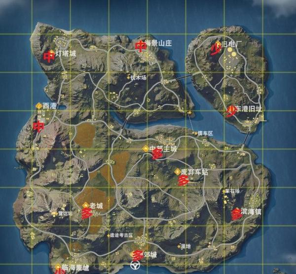 在荒野行动中降落在什么地方较好 降落点分析 (2)