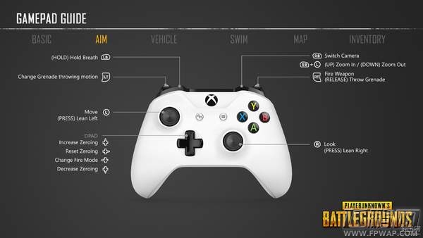 绝地求生XboxOne版手柄怎么设置 按键操作方法 (1)