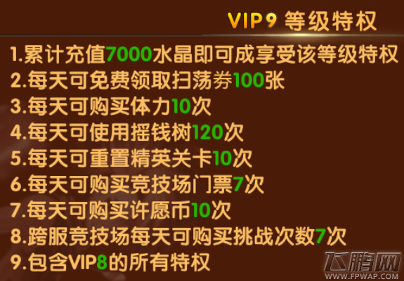 数码宝贝究极进化vip9特权是什么 vip9等级特权介绍 (2)