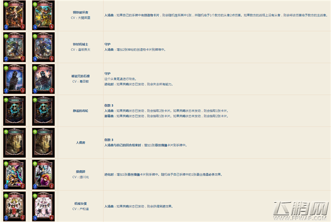 影之诗时空转生138张卡牌汇总 时空转生新卡大全 (18)