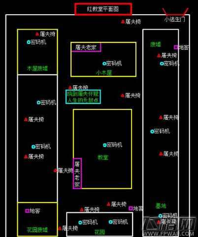 第五人格全地图平面图图解 全地图平面图地点分布 (3)